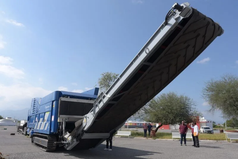 Activa SEDUMA programa de trituración de llantas para proteger la salud y el medio ambiente