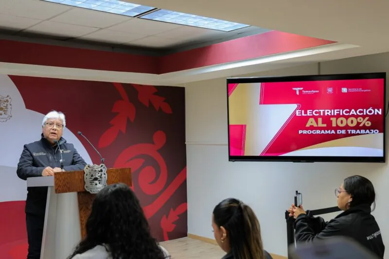 Ninguna familia en Tamaulipas se quederá sin acceso a la energía eléctrica; iniciará el Programa Electrificación al 100%