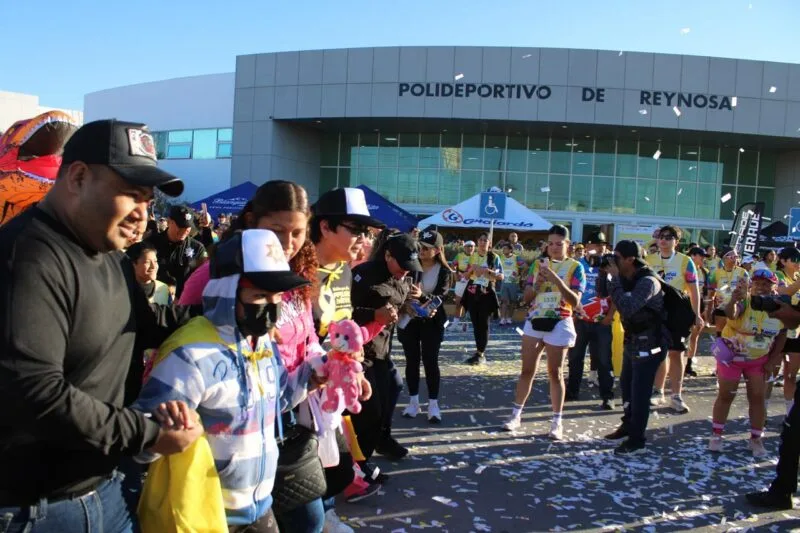 Guardia y Tránsito Estatal conviven con familias reynosenses en Carrera “Pequeños Héroes” 2026