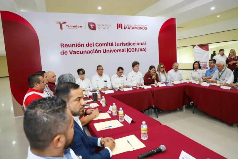 Acuerdan empresarios y el Sector Salud reforzar la vacunación en Matamoros