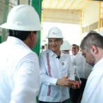 Gobernador constata avance de planta de combustibles alternativos en Altamira