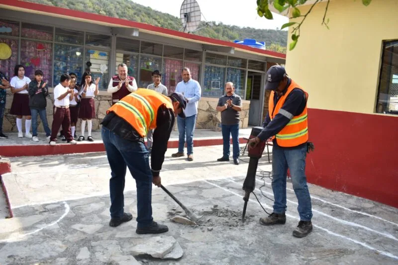 Impulsa Gobierno de Tamaulipas infraestructura educativa en San Nicolás