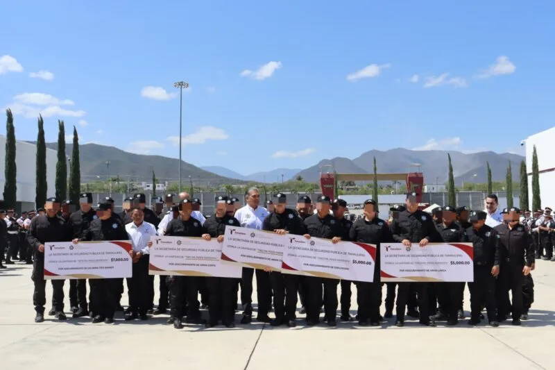 Entrega SSPT incentivos económicos por aseguramiento de 27 armas durante el último mes