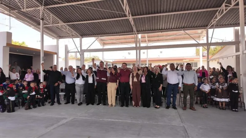 Consolidan infraestructura educativa en el Jardín de Niños “Locutores de Victoria”