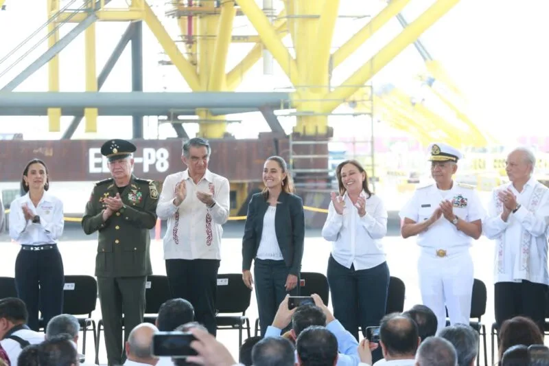 Acompaña Américo Villarreal a Claudia Sheinbaum en conmemoración de la Expropiación Petrolera