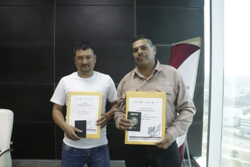 Trabajadores tamaulipecos parten al extranjero con respaldo institucional