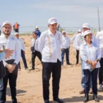Constatan Américo y titular de la Sedatu obras de urbanización en el Puerto del Norte en Matamoros