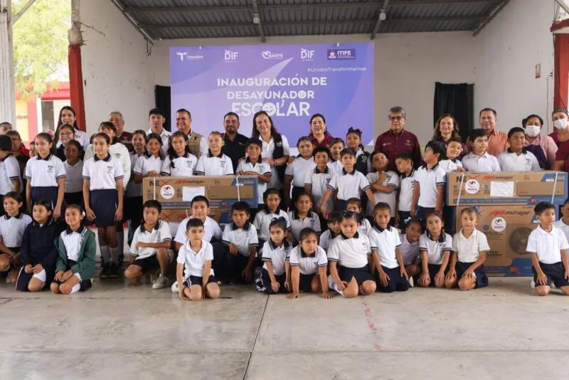 Abre DIF Tamaulipas nuevo desayunador escolar en comunidad rural de El Mante