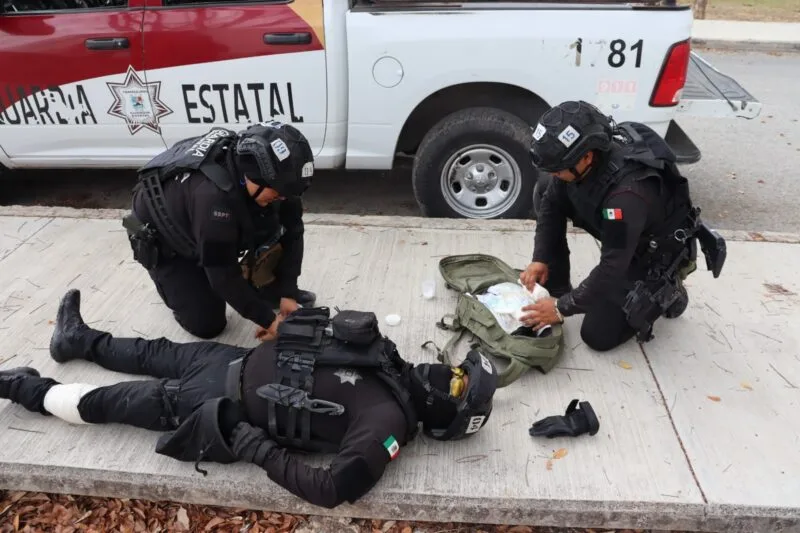 Capacita SSPT a 19.º bloque del Curso de Medicina Táctica Policial