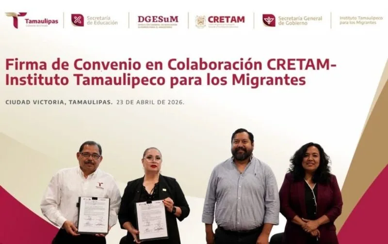 Tamaulipas articula educación y migración con alianza ITM–CRETAM