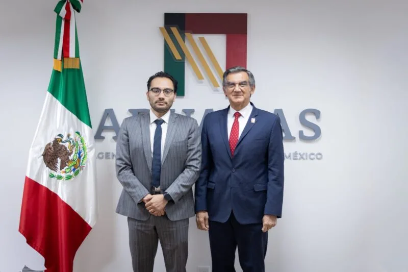 Se reúne Américo con nuevo titular de Aduanas; impulsa proyectos estratégicos en Tamaulipas