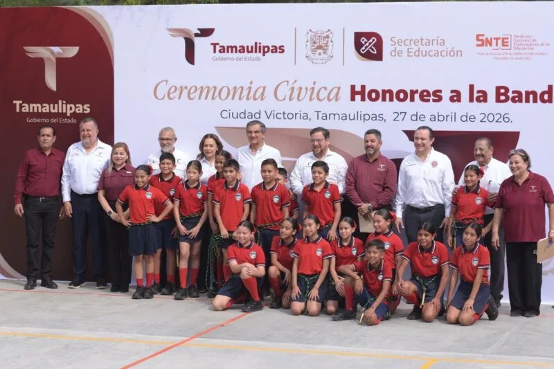 Más y mejores espacios para aprender: gobernador entregó obras en escuela de Ciudad Victoria