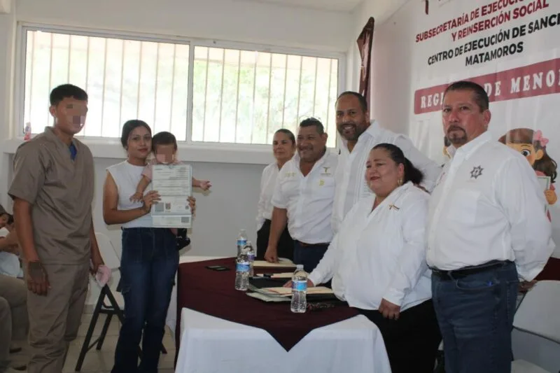 Celebra CEDES Matamoros jornada de registros de nacimiento para hijos e hijas de PPLs