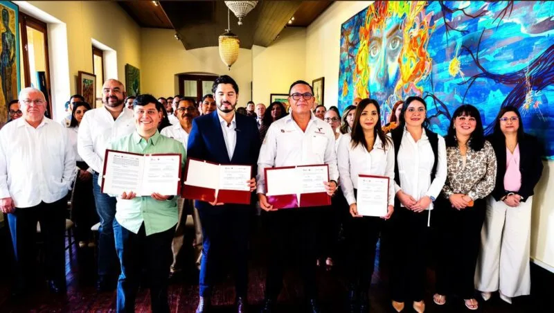 Firman SIPINNA Tamaulipas e INJUVE convenio para fortalecer derechos y participación adolescente