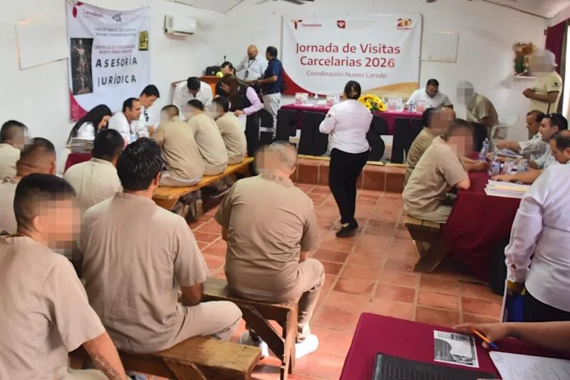 Despliega IDPET jornada de visitas institucionales y atención legal en el CEDES Nuevo Laredo