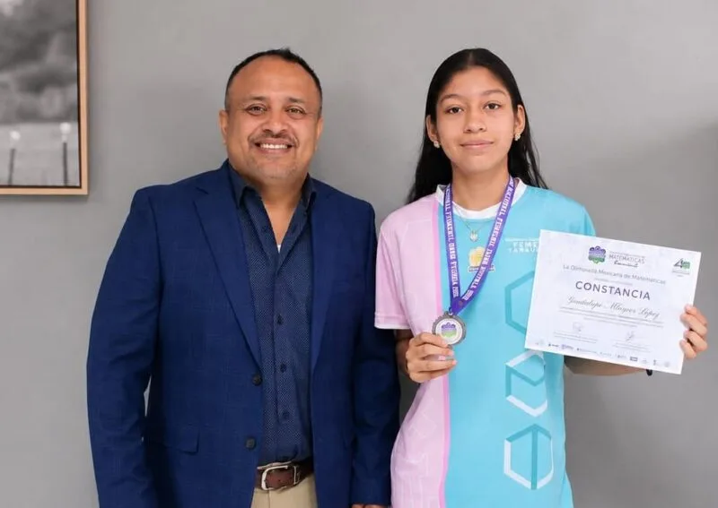 Destaca alumna de la UAT entre las jóvenes con mayor talento matemático en México