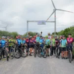 Participa SEDENER en rodada ciclista por el Día Mundial del Viento