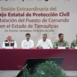 Participa rector de la UAT, Dámaso Anaya, en la instalación del Puesto de Comando Interinstitucional contra Ciclones