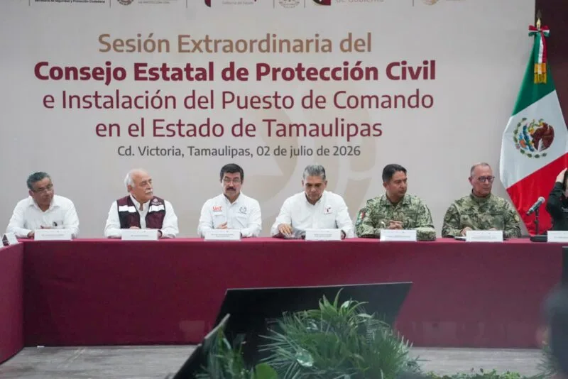 Participa rector de la UAT, Dámaso Anaya, en la instalación del Puesto de Comando Interinstitucional contra Ciclones