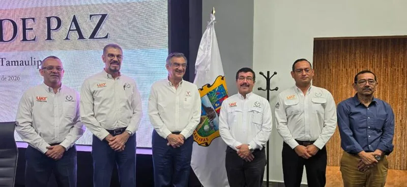 Rector de la UAT presenta avances del Atlas de Riesgos ante el gobernador en la Mesa de Paz