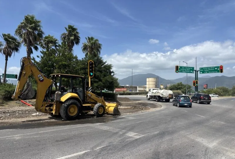 Realiza gobierno de Américo adecuaciones viales en la capital para mejorar fluidez vehicular