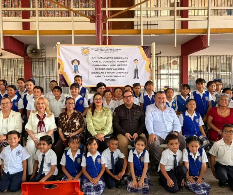 Impulsa Gobierno del Estado infraestructura educativa en escuelas de Tampico