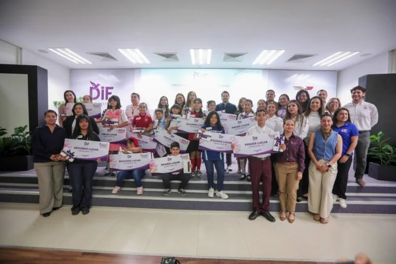Premia DIF Tamaulipas a los ganadores del Concurso de Dibujo sobre Trabajo Infantil y Elaboración de Cartel