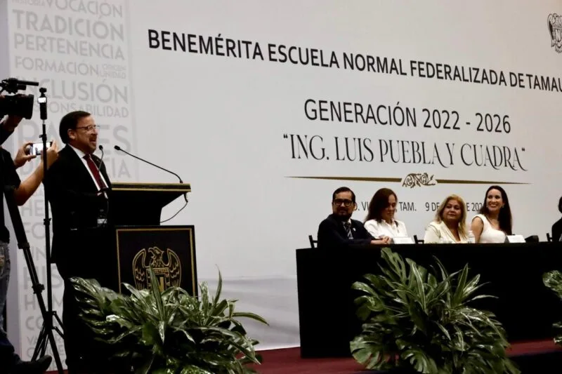 Conmemora la Benemérita Escuela Normal Federalizada de Tamaulipas su 137 aniversario con nueva generación de docentes