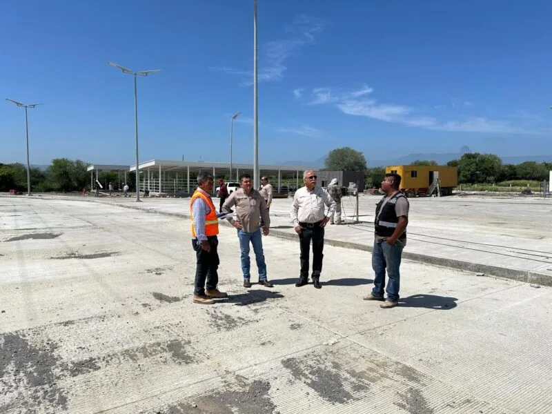 Supervisan avance de la Estación Cuarentenaria Estatal «La Gloria»
