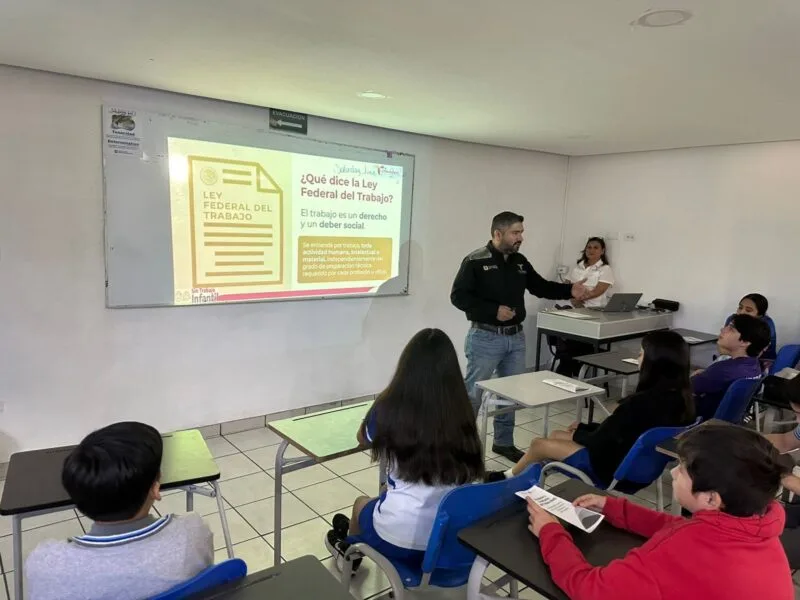 Fortalece STPS prevención del trabajo infantil con jornada informativa para estudiantes en Ciudad Victoria