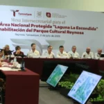 Revisa Américo avances de la estrategia integral para rescatar Laguna La Escondida y rehabilitar el Parque Cultural Reynosa