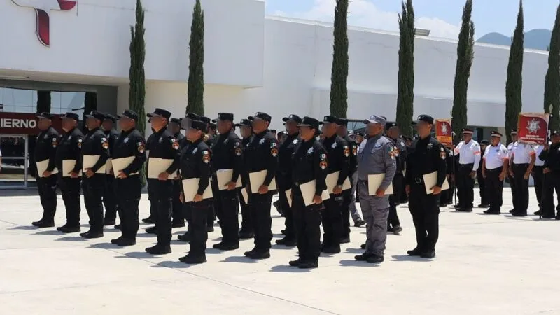 Entrega SSPT constancias a egresados del 22 escalón de Medicina Táctica Policial