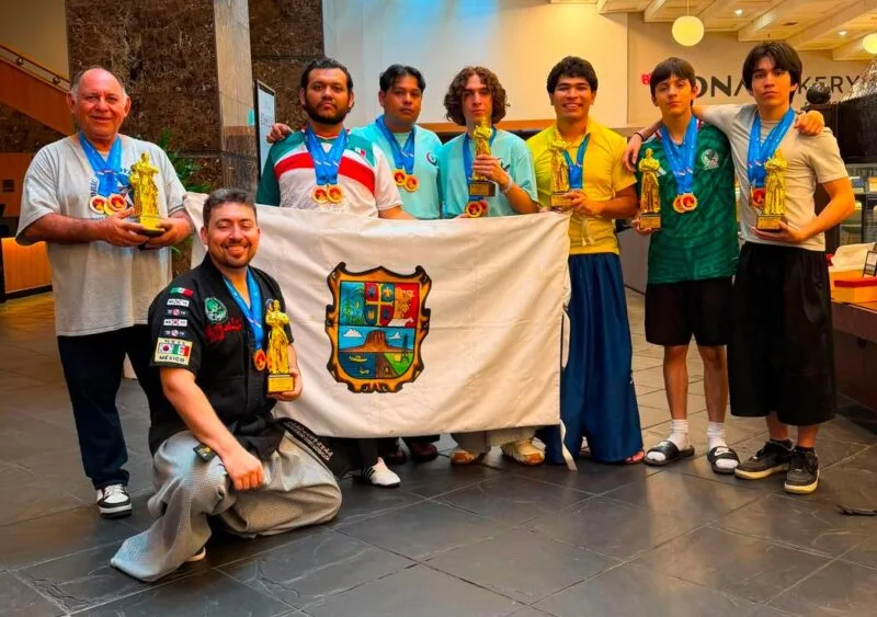 Ocho tamaulipecos hacen historia con México en Corea del Sur; conquistan el primer título mundial de Haidong Gumdo