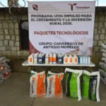 Entregan paquetes tecnológicos y apoyos pecuarios a ganaderos de Antiguo Morelos