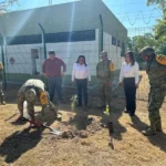 Entrega Gobierno de Tamaulipas 200 árboles al 77/o Batallón de Infantería