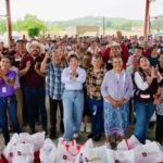Entrega SEBIEN apoyos sociales en González