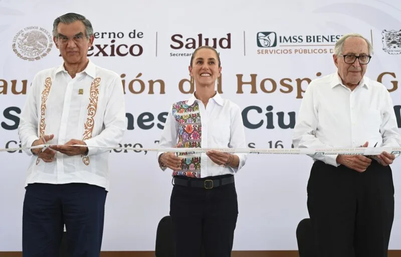 Inaugura Claudia Sheinbaum Hospital General de Ciudad Madero; brindará atención médica para 538 mil personas
