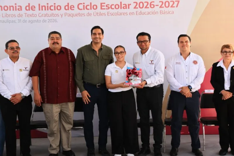 Participa SEDENER en el inicio del Ciclo Escolar 2026-2027 en Reynosa