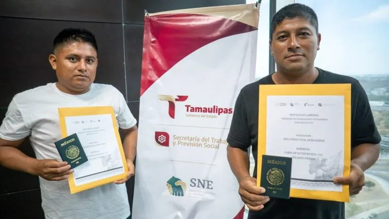 Fortalece Tamaulipas vinculación laboral con más de 700 trabajadores colocados en el extranjero