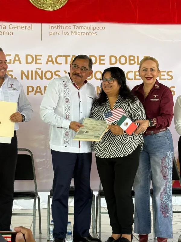 Tamaulipas fortalece la identidad y la certeza jurídica de familias binacionales