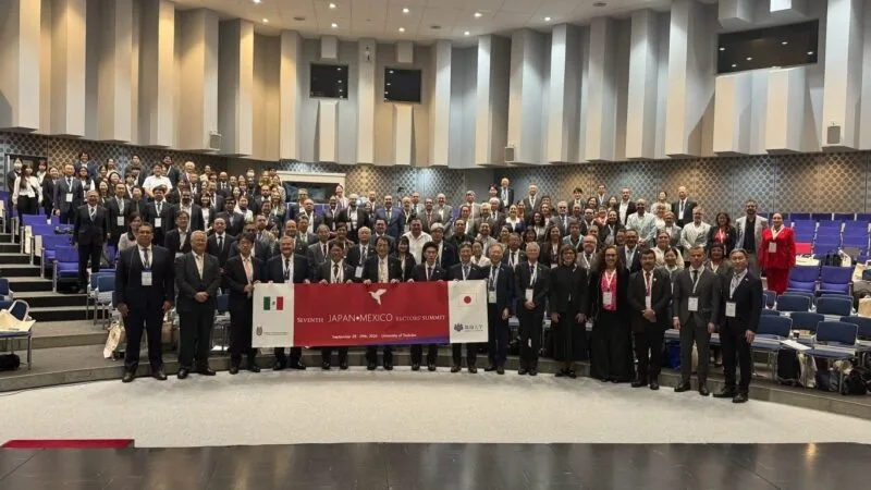 Fortalece Dámaso Anaya proyección global de la UAT en la Cumbre de Rectores en Japón