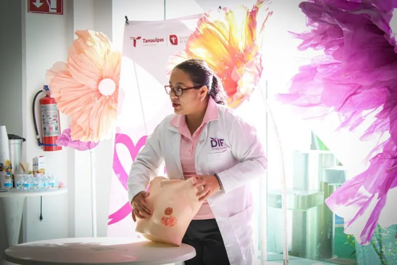 Inicia DIF Tamaulipas campaña “Observa, Toca y Acciona” para prevenir el cáncer en la mujer