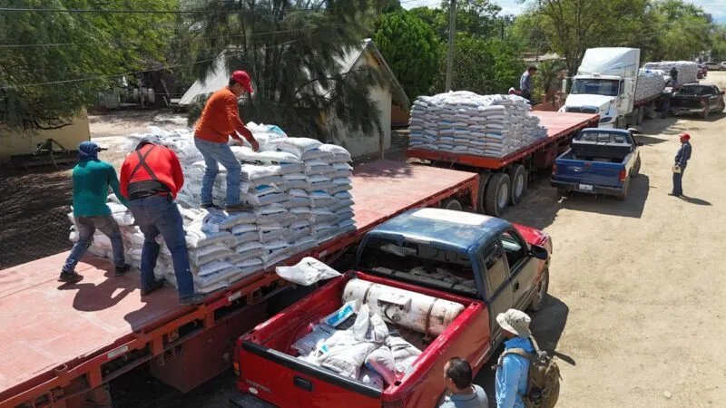 Fortalece Tamaulipas el sector citrícola con la entrega de más de 183 toneladas de fertilizante