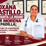 Dialogando.- Roxana Castillo levanta la mano por Morena en Padilla