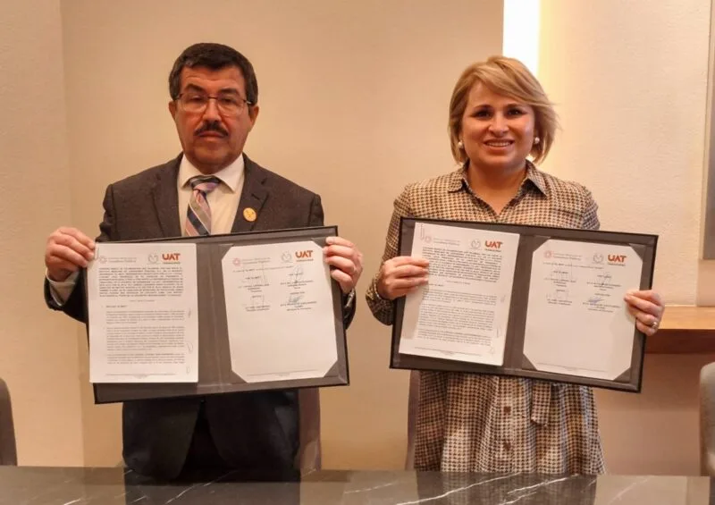 Firma Rector de la UAT convenio nacional con el Instituto Mexicano de Contadores Públicos