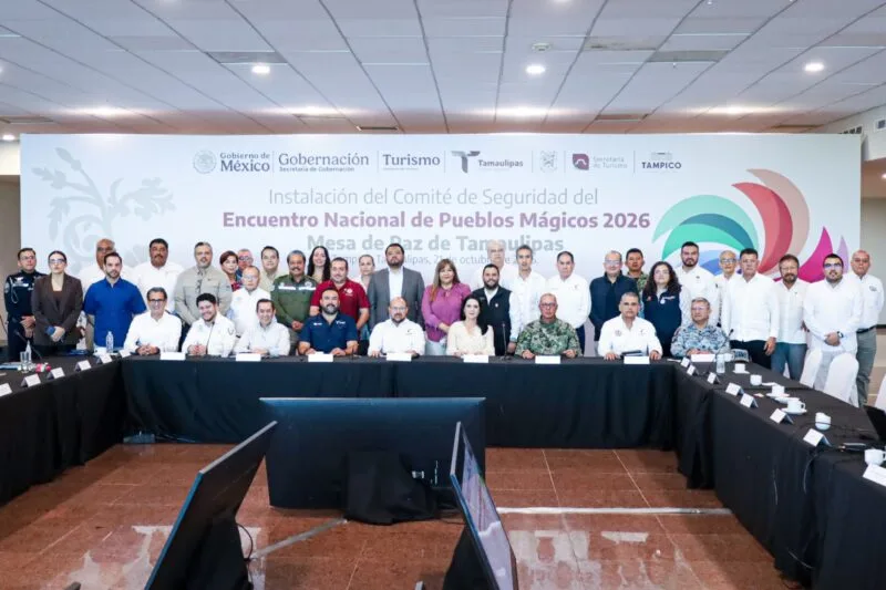 Coordinan acciones de seguridad para el Encuentro Nacional de Pueblos Mágicos 2026 en Tamaulipas