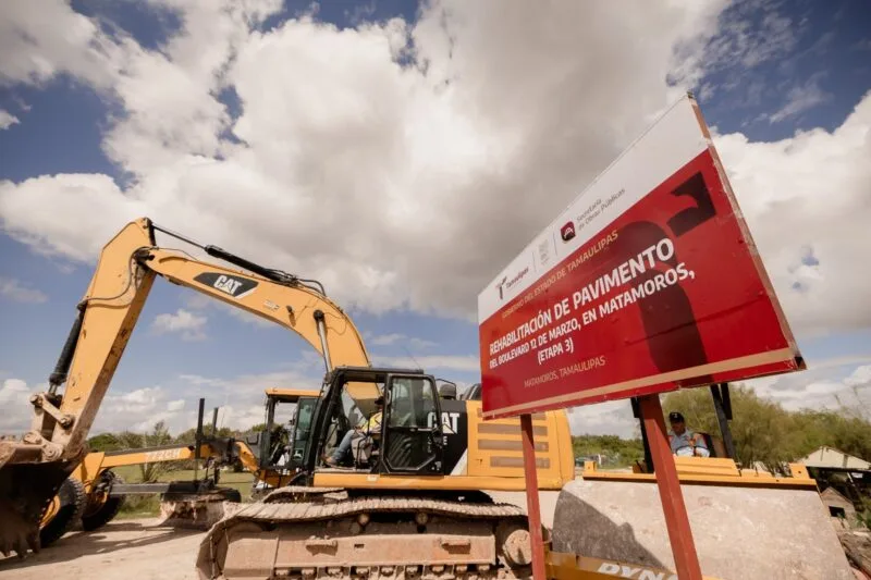 Rehabilita Gobierno de Tamaulipas, Boulevard 12 de Marzo en Matamoros